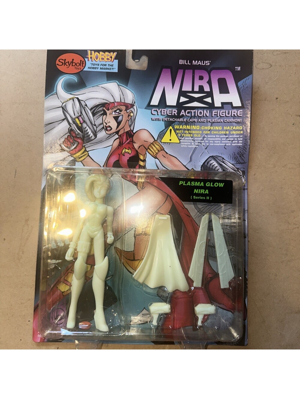 Nira Cyber Action Figure, Plasma Glow Series 2 Bill Maus Skybolt Toyz 1999